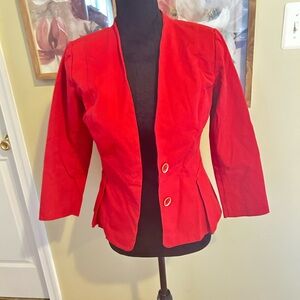 ❤️Joan Rivers Vibrant Red Blazer